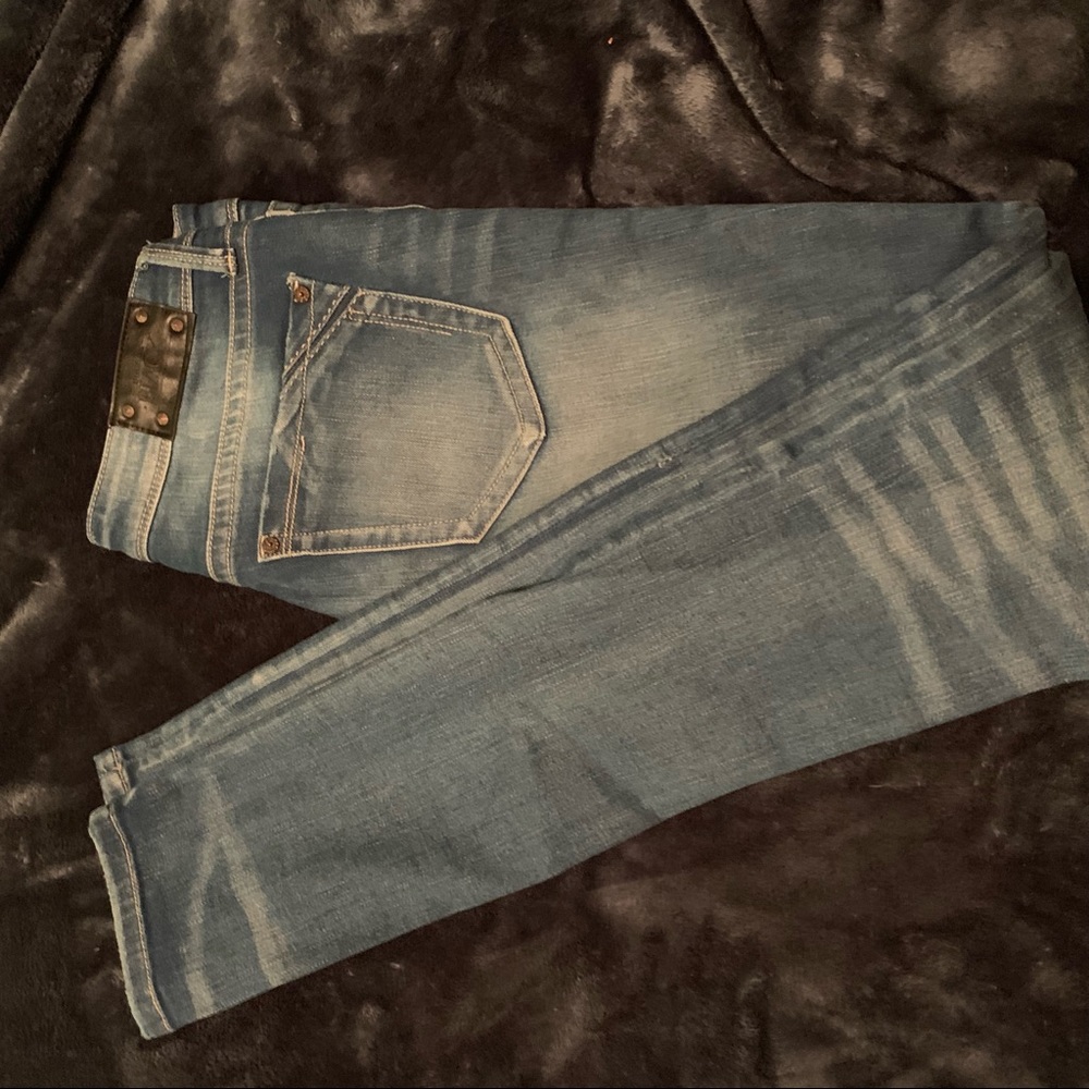 Buckle Black skinny Jeans